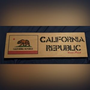California wooden sign